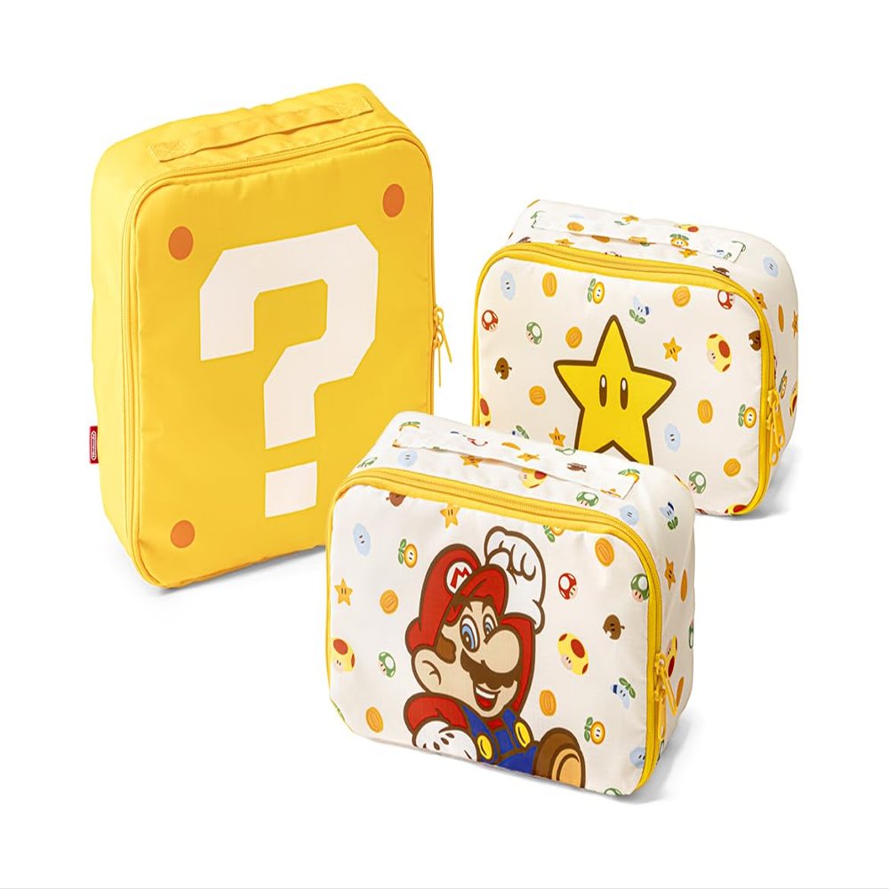 Nintendo Sales Pouch, Storage Pouch, Yellow, Yellow, Mario Characters, Yellow, Mario Characters