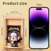 6Pcs Acrylic Display Case for Minifigures,Clear Display Box with ID Card Slot ,Dustproof Display Cabinet Box for Minifig and Action Figures,Collectibles ,Crystals,Rock,Mini Toys(Pink) view 3