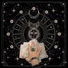 50x50/60x60/75x75cm Tarot Tablecloth Mat Geometric Divinations Table Cloth Board Game Oracles Card Pad Rune Support Mat Board Game Table Cloth Divinations Tablecloth Astrology Mat Tarot Card Mat view 1