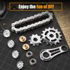 Amarlozn Fidget Chain, Assemble Fidget Spinner Toys for Kids Adults, Metal Amarlozn Sensory Sprocket Bike Chain Gears, EDC Novelty Stress Relief Hand Finger Spinner Kinetic Desk Amarlozn view 3