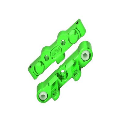 Aluminum 7075 Alloy Rear Hinge Pin Brace Set for Tekno 1/10 MT410 2.0 4X4 Pro Monster Truck-TKR9501 / SCT410 2.0 4X4 Short Course Truck Kit-TKR9500 Upgrades - Green