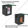 Venssu MTG Deck Box for Commander Display,Card Deck Box Fits 100 Double Sleeved Cards,TCG with 2 Dividers and 1 Toploader (BlackGreen) view 2