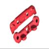 Aluminum 7075 Alloy Front Hinge Pin Brace Set for Tekno 1/10 MT410 2.0 4X4 Pro Monster Truck-TKR9501 / SCT410 2.0 4X4 Short Course Truck Kit-TKR9500 Upgrades - Red view 1