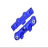 Aluminum 7075 Alloy Rear Hinge Pin Brace Set for Tekno 1/10 MT410 2.0 4X4 Pro Monster Truck-TKR9501 / SCT410 2.0 4X4 Short Course Truck Kit-TKR9500 Upgrades - Blue view 1
