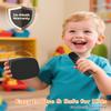 Mini Karaoke Machine for Kids Adults,Portable Bluetooth Karaoke Speaker for Adults Kids with 2 Microphones for 6 7 8 9 10 11 12 Years Old Girls Boys Gifts Toys for Christmas Birthday,Black view 4