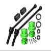 4140 Carbon Steel Front Or Rear Extend Cvd Drive Shaft (110mm) with Aluminum 7075 Alloy Wheel Lock & Hex Claw for Traxxas 1/10 Maxx with WideMAXX Monster Truck 89086-4 Upgrades - Green view 1