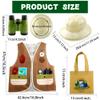 12 Pcs Kids Explorer Costume Set Include Jungle Vest Plastic Safari Hat Adventure Tote Bag Binoculars Safari Role Play Outfits for Kids Jungle Party Activities Dress Up Halloween Costume Cosplay view 2
