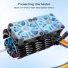 EMIHO RC Motor Cooling Fan Fit for 1/8 RC 40mm Brushless Motor 4068 4076 4082 4092, 27000RPM RC Car Fan Double Motor Heatsink with Metal Cover 8.4V 1.5A view 2