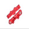 Aluminum 7075 Alloy Rear Hinge Pin Brace Set for Tekno 1/10 MT410 2.0 4X4 Pro Monster Truck-TKR9501 / SCT410 2.0 4X4 Short Course Truck Kit-TKR9500 Upgrades - Red view 1