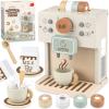 Airlab Toy Coffee Maker for Kids Wooden Kitchen Accessories Pretend Play Toddler Coffee Playset for Girls Boys Ages 3 4 5 Years Birthday Gifts view 1