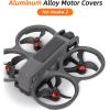 Aluminum Motor Cover Cap Compatible with DJI Avata 2 Drone Accessory Motor Dust Covers Waterproof, Scratchproof Protection Case Cover Mounts (black) view 2