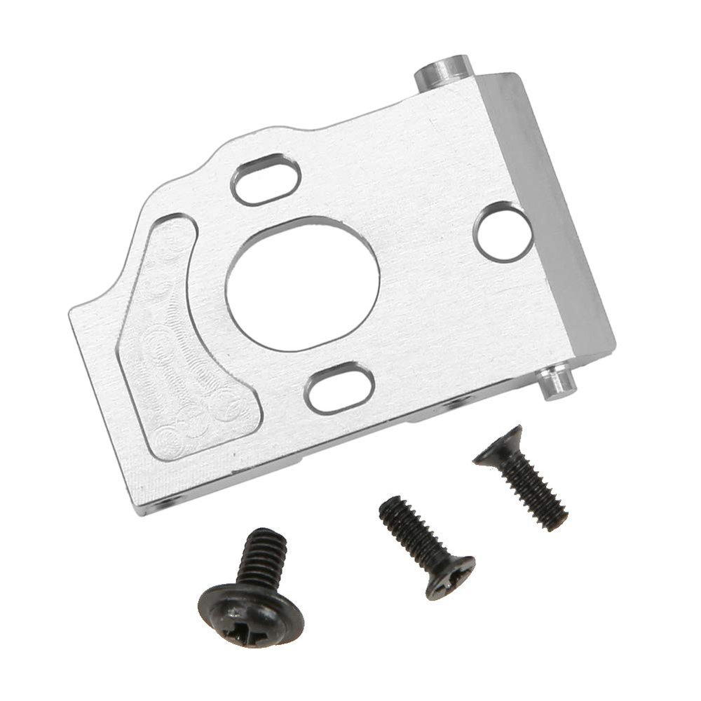 Aluminum Alloy Motor Mount Holder RC Car Accessory for WL 1/28 K969 K989 P929, Sturdy, Performance Enhancing, Easy Install (Silver K989 37s)