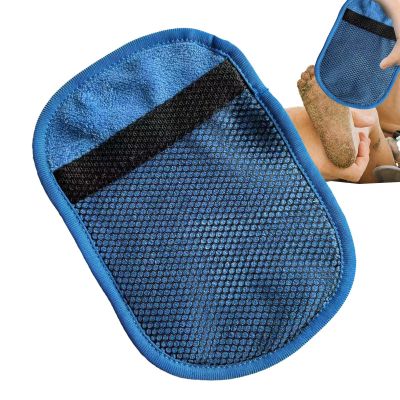 ToysCentral Basics Sand Removal Bag - Sand Remover Powder Pouch for Beach, Talc-Free and Reef Friendly, Sand Off Beach Mitt, Clean and Sand Free, Beach VacationEssentials Great for The Whole Family, Large, Blue