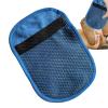 ToysCentral Basics Sand Removal Bag - Sand Remover Powder Pouch for Beach, Talc-Free and Reef Friendly, Sand Off Beach Mitt, Clean and Sand Free, Beach VacationEssentials Great for The Whole Family, Large, Blue view 1
