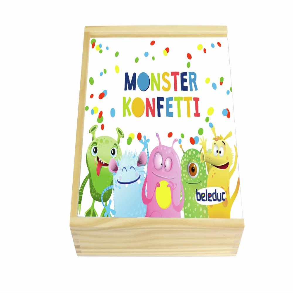 Beleduc Monster Confetti, Children's Game, Educational Game for Home - Known from Nursery