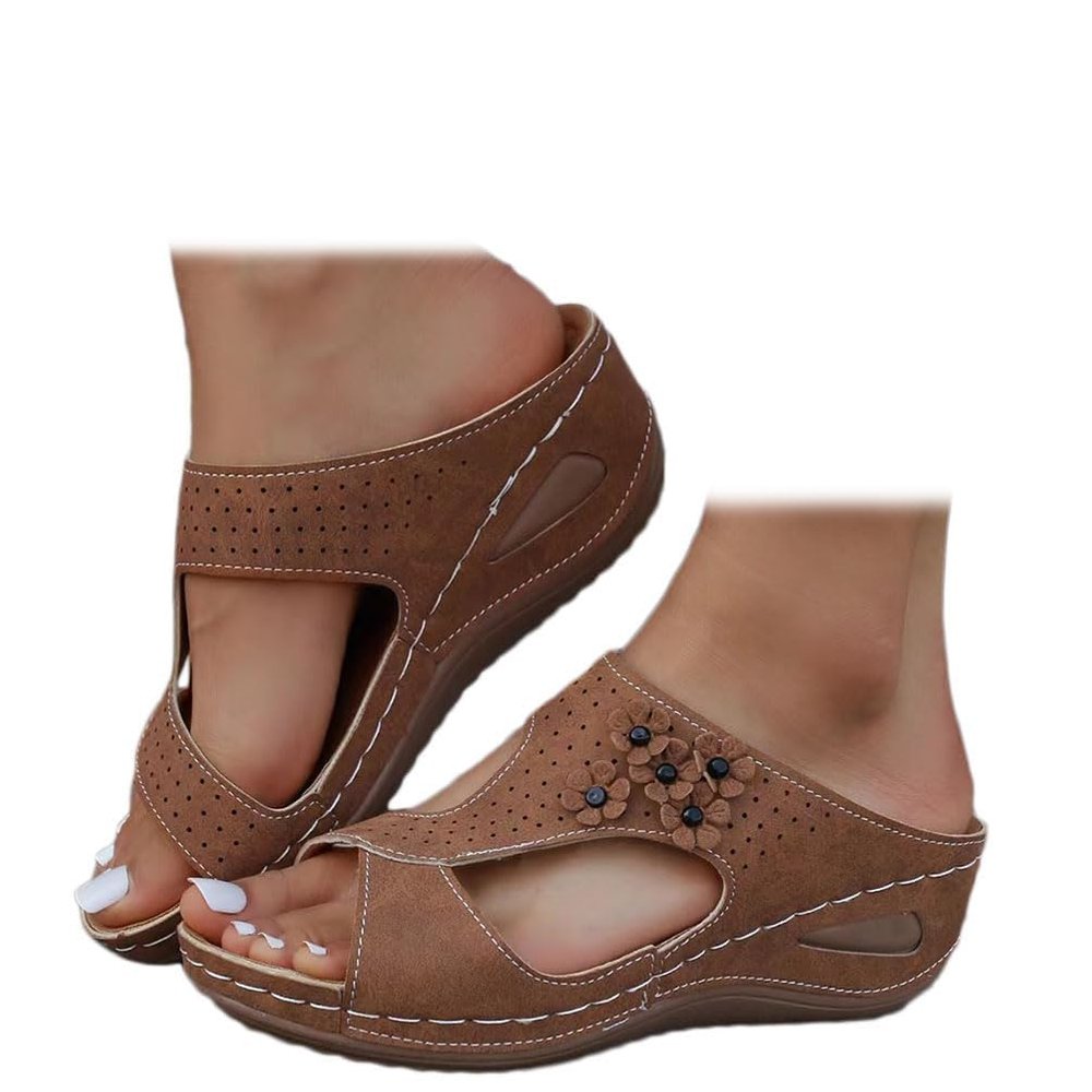 ZBYY Wedge Sandals for Women Dressy Comfortable Non Slip Casual Summer Slides Sandal Soft Walking Bohemian Platform Shoes