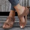 ZBYY Wedge Sandals for Women Dressy Comfortable Non Slip Casual Summer Slides Sandal Soft Walking Bohemian Platform Shoes view 2