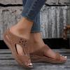 ZBYY Wedge Sandals for Women Dressy Comfortable Non Slip Casual Summer Slides Sandal Soft Walking Bohemian Platform Shoes view 4