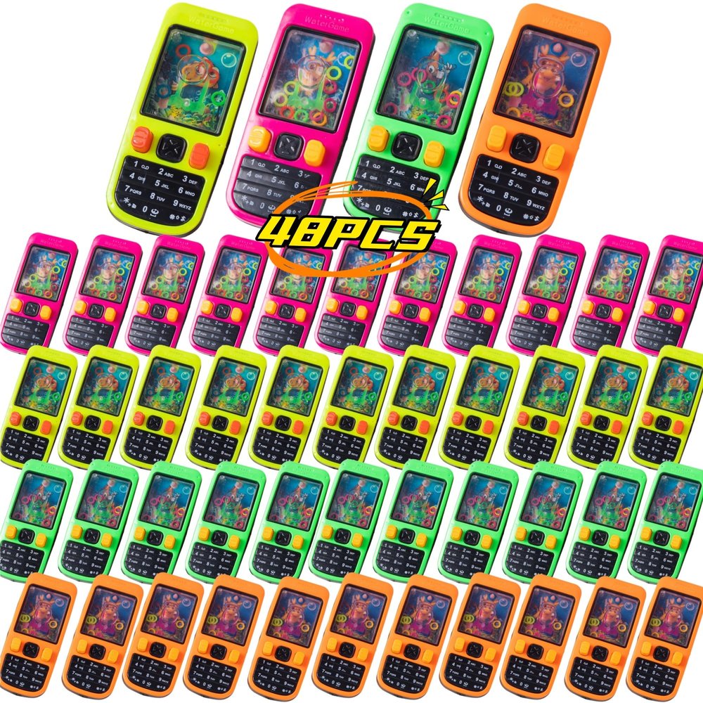 Nbguigdstr 48 Pcs Handheld Water Ring Games Party Favors,Valentine Day Gifts, Back to School Classroom Prizes,Goodie Bags Stuffers,Return Gifts for Kids Birthday Party,Treasure Box,Pinata Filler Bulk