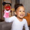 1 Pcs Family Hand Puppets 13 Inch Grandparents, Mom & Dad, Brother & Sister Plush Hand Puppet Toys Role-Play Toy Puppets for Kids Storytelling Imaginative Pretend Play Teaching Preschool(Black Sister) view 4