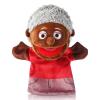 1 Pcs Family Hand Puppets 12 Inch Grandparents Mom Dad Brother Sister Plush Hand Puppet Toys Role-Play Toy Puppets for Kids Storytelling Imaginative Pretend Play Teaching Preschool(Black Grandmother) view 1