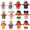 12 Pcs Family Hand Puppets 12 Inch Grandparents Mom Dad Brother Sister Plush Toys Role-Play Toy Puppets for Kids Storytelling Imaginative Pretend Play Teaching Preschool(Multicultural Family) view 2