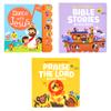 Dance with Jesus, Bible Stories and Praise The Lord - Bundle of 3 Books - Christian Sound Books for Toddlers 1-3 | 6 Bible Songs & Illustrations per Book, Musical Toys | Baptism Gifts for Toddlers view 1