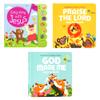 Sing Along with Jesus, Praise The Lord and God Made Me - Bundle of 3 Books - Christian Sound Books for Toddlers 1-3 | 6 Bible Songs & Illustrations per Book, Musical Toys | Baptism Gifts for Toddlers view 1