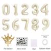 40 Inch White Foil Balloon Number 23,Crown 23th Birthday Party Decorative Balloons,Number Large Numbers Balloon 23,Girls Boys 23th Birthday Decoration Anniversary Wedding 23th Birthday Party Supplies view 3