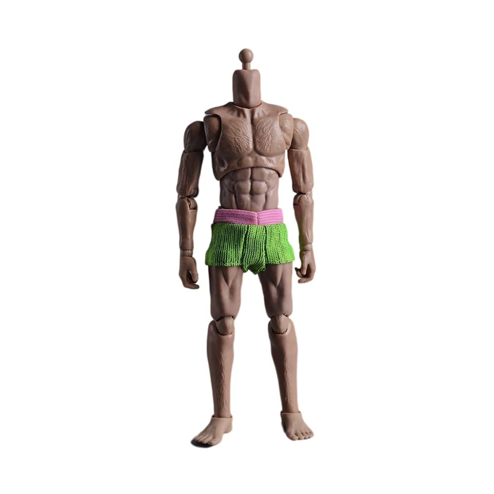 1/12 Scale Male Clothes,Male Underpants Briefs Underwear Clothing for 6inch Soldier Action Figure Body (Green)