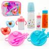 Baby Doll Accessories Magic Bottle Set Magic Disappearing Milk Juice Bottles Sippy Cups with Pacifiers Bowl Spoons, Doll Bottle Toys Feeding Pretend Playset for Kids Girls Ages 3+ (Big Set(12pcs)) view 1