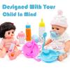 Baby Doll Accessories Magic Bottle Set Magic Disappearing Milk Juice Bottles Sippy Cups with Pacifiers Bowl Spoons, Doll Bottle Toys Feeding Pretend Playset for Kids Girls Ages 3+ (Big Set(12pcs)) view 4