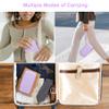 Canboc Carrying Case for WELLSTG Handheld Game -Preloaded 220 Retro Video Games/ My Arcade Atari Pocket Player Pro Game Console, Mesh Pocket fits Cable, SD Card, Purple (Case Only) view 3