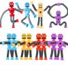 12PCS Telescopic Suction Cup Robot Toy,pop Tubes,Toys for Kids,Toddler Travel Toys,Toddler Sensory Toys,figette Toys,Fidget Toys for Kids,Treasure Box prizes,Small Toys for Kids prizes view 1