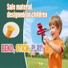 12PCS Telescopic Suction Cup Robot Toy,pop Tubes,Toys for Kids,Toddler Travel Toys,Toddler Sensory Toys,figette Toys,Fidget Toys for Kids,Treasure Box prizes,Small Toys for Kids prizes view 3