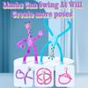 12PCS Telescopic Suction Cup Giraffe Pop Tubes, Toddler Sensory Toys, Fidget Toys for Kids, Treasure Box Prizes view 3