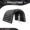 OZIS 10FT Inflatable Tunnel Entrance Sport Tunnel with 250W Blower Inflatable Entryway for Business Advertising Event Exhibition Promotion(Black,10x10x9ft) view 2