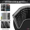 OZIS 10FT Inflatable Tunnel Entrance Sport Tunnel with 250W Blower Inflatable Entryway for Business Advertising Event Exhibition Promotion(Black,10x10x9ft) view 4