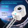 2 Pack Multifunctional Portable Stroller Fan 4 Speed 6600rpm High Speed Usb Rechargeable Personal Mini Handheld Fan Extended Tripod For Desktop Winding Kids Bed Treadmill Bike Golf Cart Outdoor Travel view 4