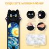 Mewaii Long Cat Plush 5 Sizes, 120% Extra Filling Giant Plushness Kids Body Pillow, Kawaii Cute Black Starry Cat Stuffed Animals Plushies, Big Long Body Pillow Plush Gift for Girls 20 view 3