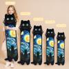 Mewaii Long Cat Plush 5 Sizes, 120% Extra Filling Giant Plushness Kids Body Pillow, Kawaii Cute Black Starry Cat Stuffed Animals Plushies, Big Long Body Pillow Plush Gift for Girls 20 view 4