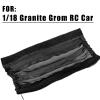 hopsupRC Chassis Dustproof Rock Snow Water Dirt Resist Guard Cover Upgrades Part for 1/18 Granite Grom RC Car,Black view 2