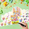 AUGTHEEP 36 Pack Birthday Crowns for Kids Classroom - Watercolor Paper Party Hats for Students Classroom School VBS Party Supplies view 3