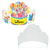 AUGTHEEP 36 Pack Birthday Crowns for Kids Classroom - Watercolor Paper Party Hats for Students Classroom School VBS Party Supplies view 4