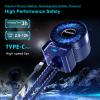 2 Pack Multifunctional Portable Stroller Fan 4 Speed 6600rpm High Speed Usb Rechargeable Personal Mini Handheld Fan Extended Tripod For Desktop Winding Kids Bed Treadmill Bike Golf Cart Outdoor Travel view 4