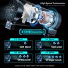2 Pack Multifunctional Portable Stroller Fan 4 Speed 6600rpm High Speed Usb Rechargeable Personal Mini Handheld Fan Extended Tripod For Desktop Winding Kids Bed Treadmill Bike Golf Cart Outdoor Travel view 3