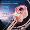 2 Pack Multifunctional Portable Stroller Fan 4 Speed 6600rpm High Speed Usb Rechargeable Personal Mini Handheld Fan Extended Tripod For Desktop Winding Kids Bed Treadmill Bike Golf Cart Outdoor Travel view 4