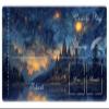 EDGFRTOIO Playmat - Lorcana TCG Zone Card Game Play Mat, 24"x14" Commander Deck Gaming Desk Duel Mat, Starry Night Castle view 1
