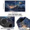EDGFRTOIO Playmat - Lorcana TCG Zone Card Game Play Mat, 24"x14" Commander Deck Gaming Desk Duel Mat, Starry Night Castle view 3