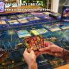 EDGFRTOIO Playmat 24" x 14" Magic Compatible Lorcana TCG Play Mats, Gaming Desk Mat, Magical Castle Night view 2